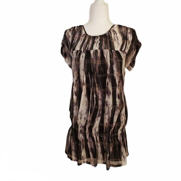 Ted Baker London Silk Patterned Dress Size 2 - Picture 1 of 7